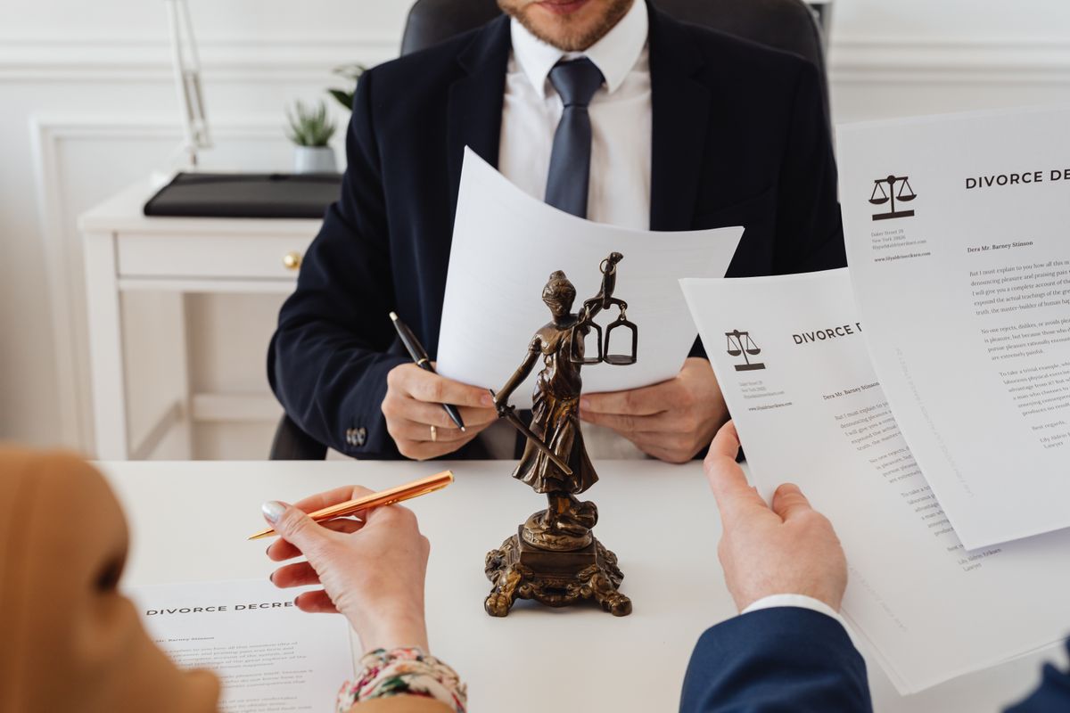 Confidential family documents prepared for secure delivery to a law firm