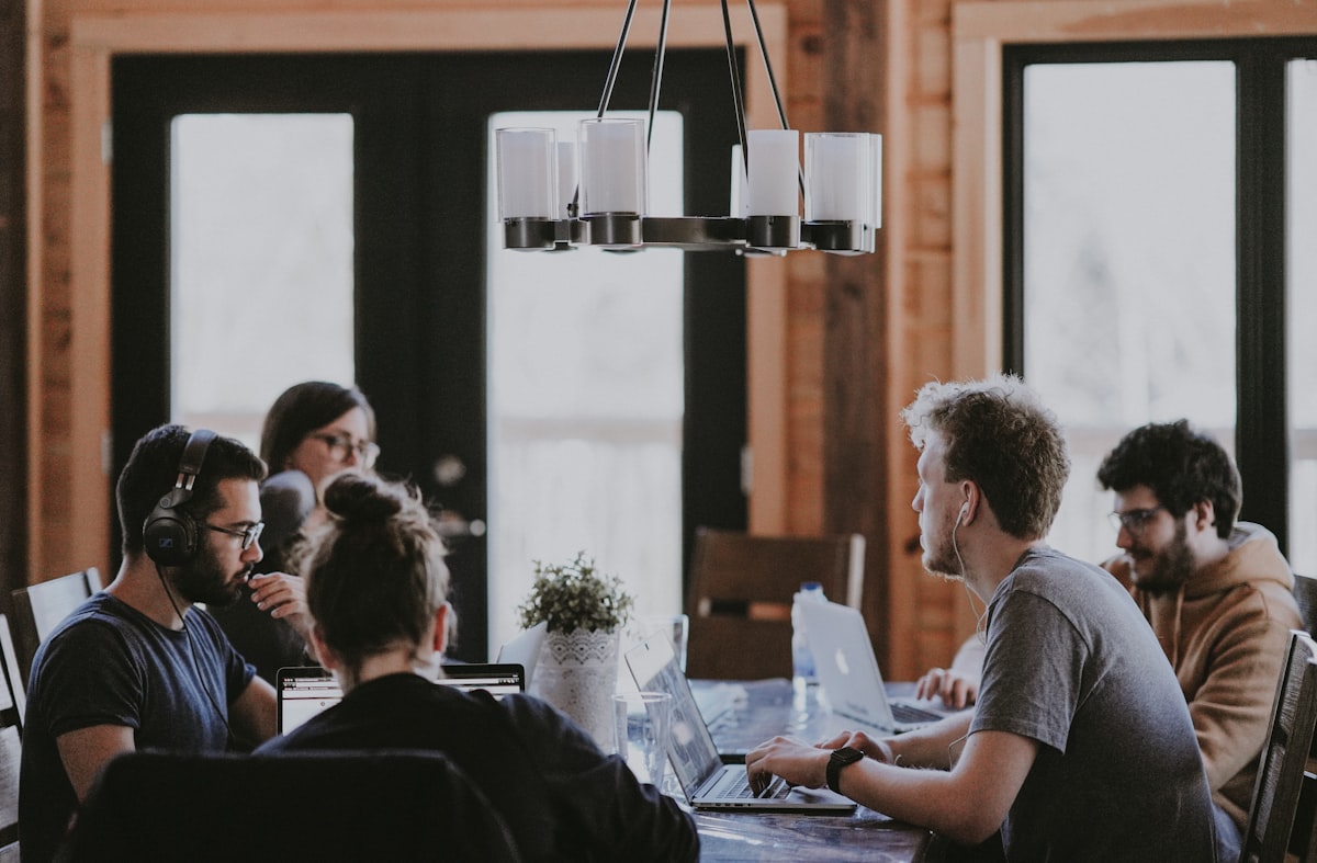 HR desk work with employee documents