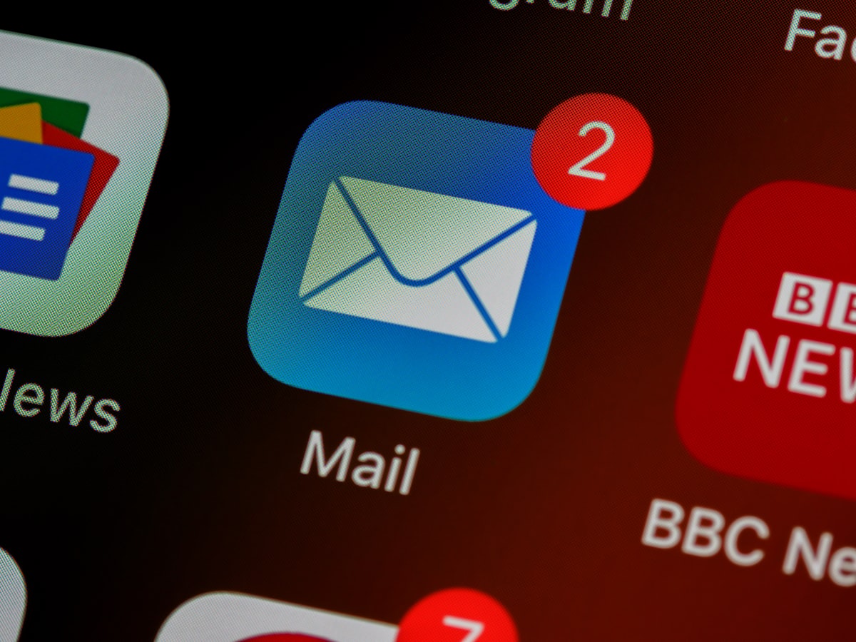 Email inbox with sensitive documents